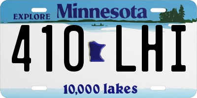 MN license plate 410LHI