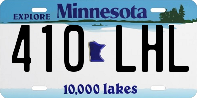 MN license plate 410LHL