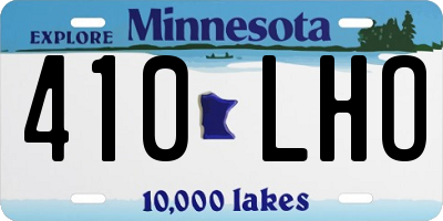 MN license plate 410LHO