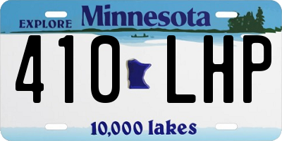 MN license plate 410LHP
