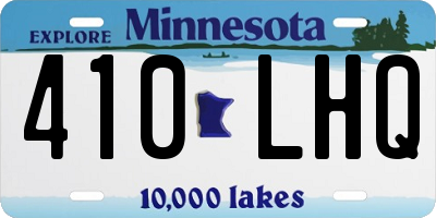 MN license plate 410LHQ