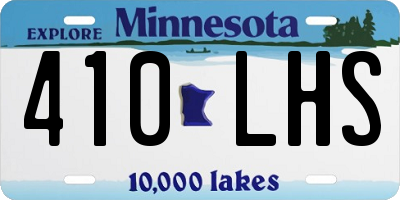 MN license plate 410LHS