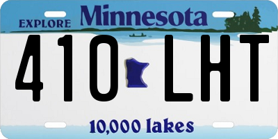 MN license plate 410LHT