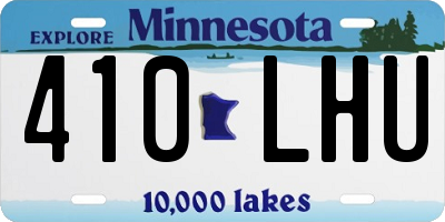 MN license plate 410LHU