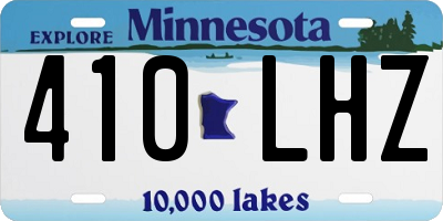 MN license plate 410LHZ