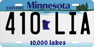 MN license plate 410LIA
