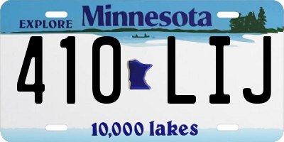 MN license plate 410LIJ
