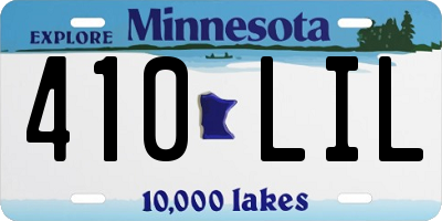 MN license plate 410LIL