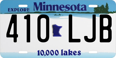 MN license plate 410LJB