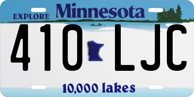 MN license plate 410LJC