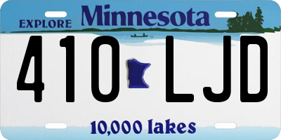 MN license plate 410LJD