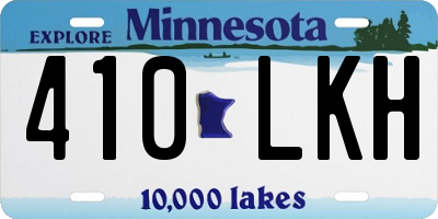 MN license plate 410LKH
