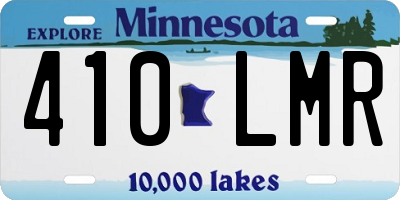 MN license plate 410LMR
