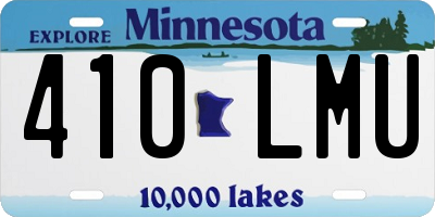MN license plate 410LMU