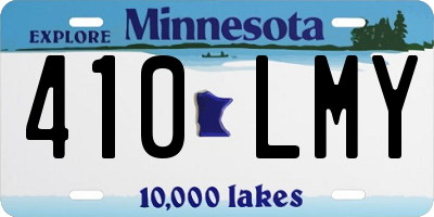 MN license plate 410LMY