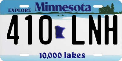 MN license plate 410LNH