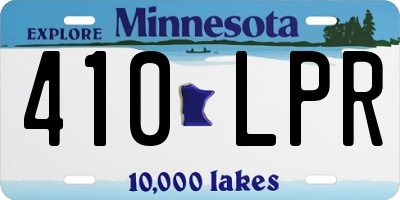 MN license plate 410LPR