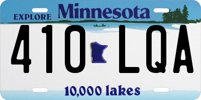 MN license plate 410LQA