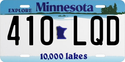 MN license plate 410LQD