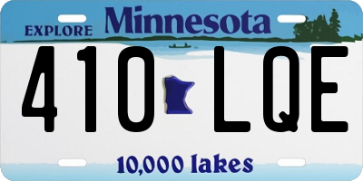 MN license plate 410LQE