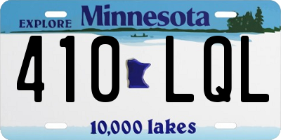 MN license plate 410LQL