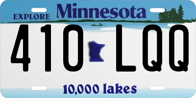 MN license plate 410LQQ
