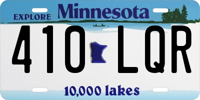 MN license plate 410LQR