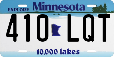 MN license plate 410LQT