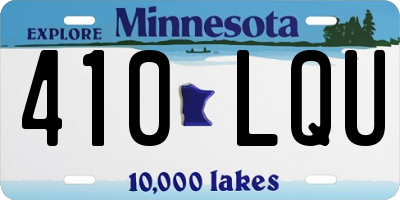 MN license plate 410LQU