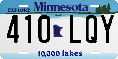MN license plate 410LQY