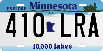 MN license plate 410LRA