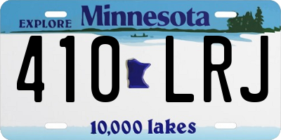 MN license plate 410LRJ