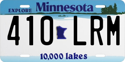 MN license plate 410LRM