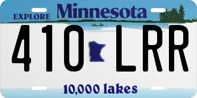 MN license plate 410LRR