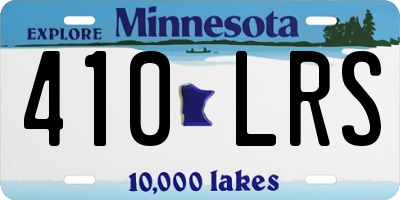 MN license plate 410LRS