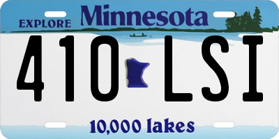 MN license plate 410LSI