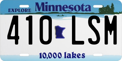 MN license plate 410LSM