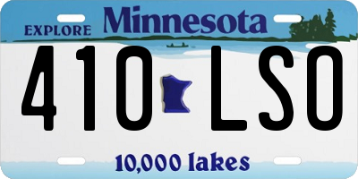 MN license plate 410LSO