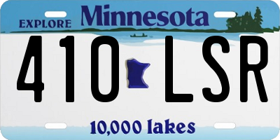 MN license plate 410LSR