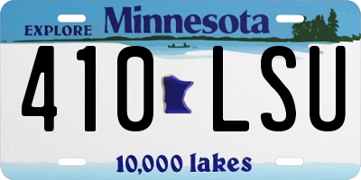 MN license plate 410LSU