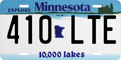 MN license plate 410LTE