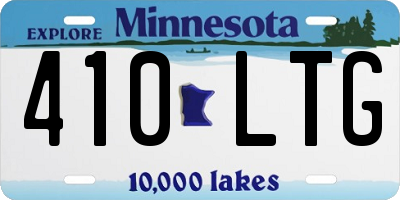 MN license plate 410LTG