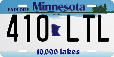 MN license plate 410LTL