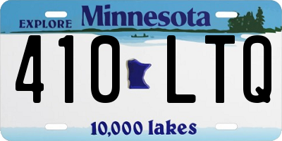 MN license plate 410LTQ