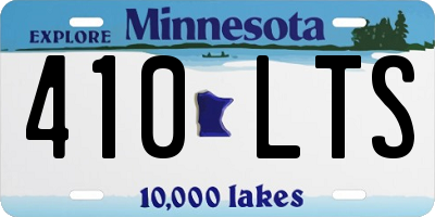 MN license plate 410LTS