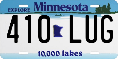 MN license plate 410LUG