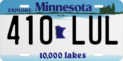 MN license plate 410LUL