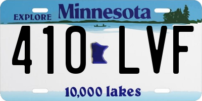 MN license plate 410LVF