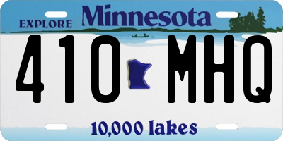 MN license plate 410MHQ