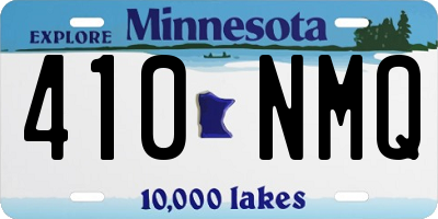 MN license plate 410NMQ